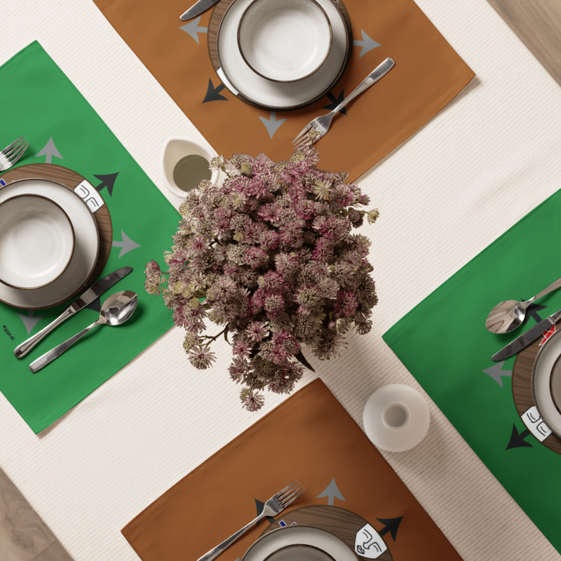 Egbe Ire Awo Signature Logo IFÁ Isese Placemat Set
