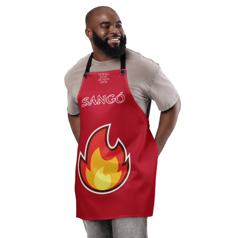 Egbe Apparel Shango/Sangó Red Apron