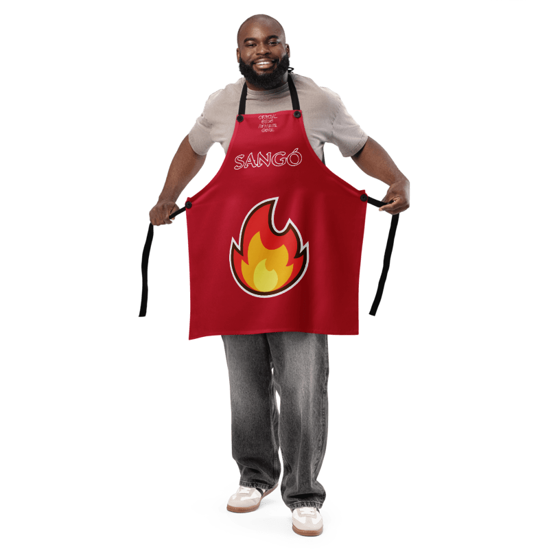 Egbe Apparel Shango/Sangó Red Apron