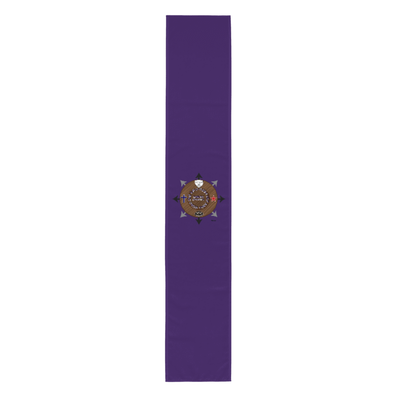 Egbe Ire Awo Signature Logo Baron Samedi Vodoun Table runner