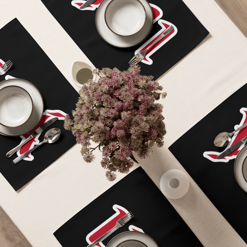 Egbe Iré Àwo Signature IFÁ Black Placemat Set