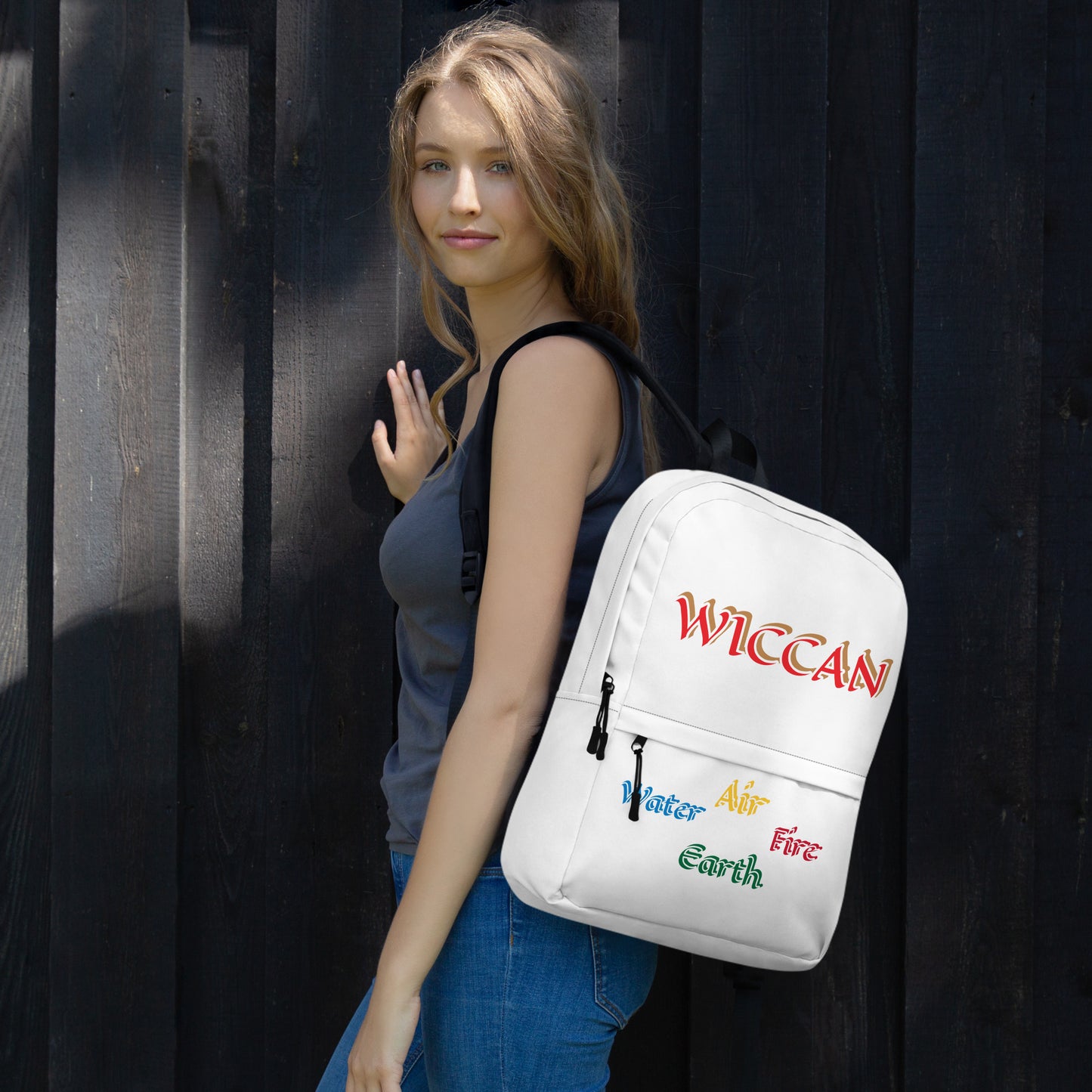 Wiccan Elements White Backpack
