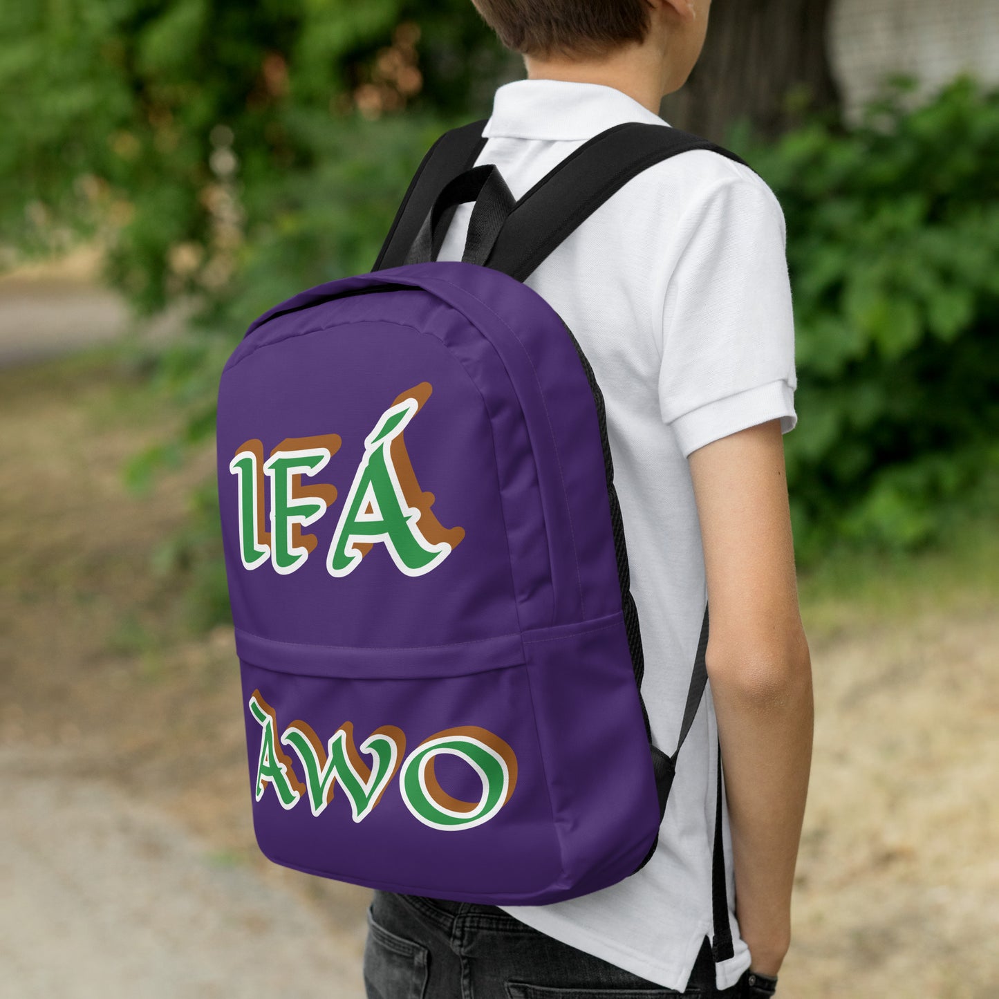 Egbe Apparel IFÁ Awo Isese Purple Backpack