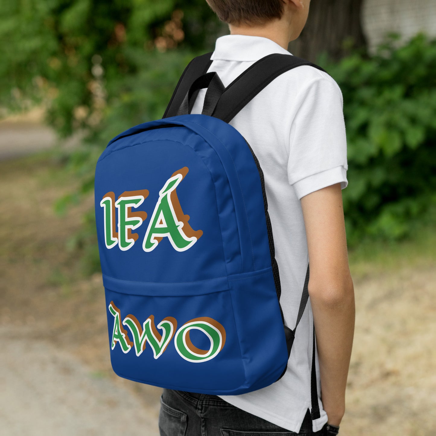 Egbe Apparel IFÁ Awo Isese Blue Backpack