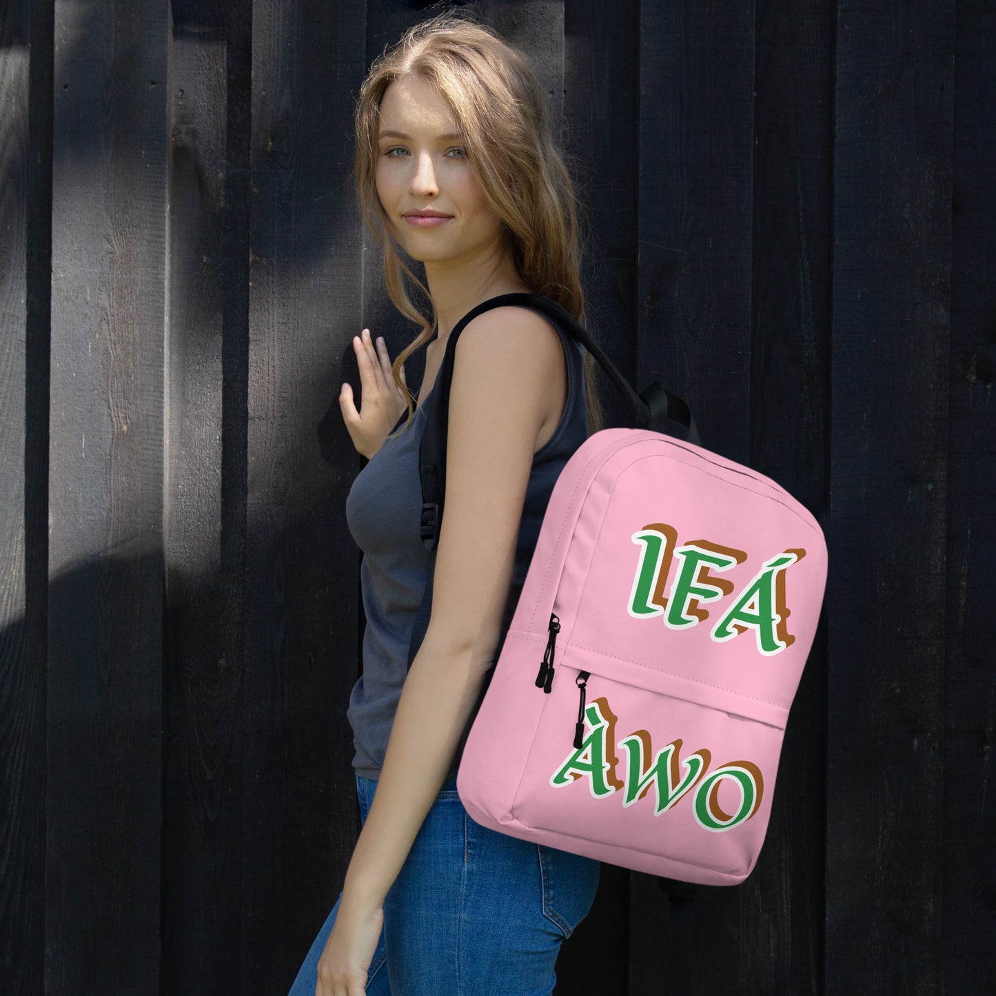 Egbe Apparel IFÁ Awo Isese Pink Backpack