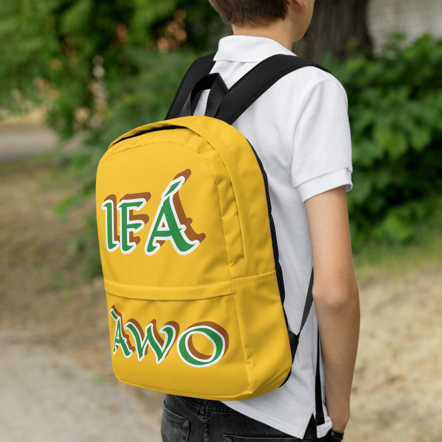 Egbe Apparel IFÁ Awo Isese Yellow Backpack