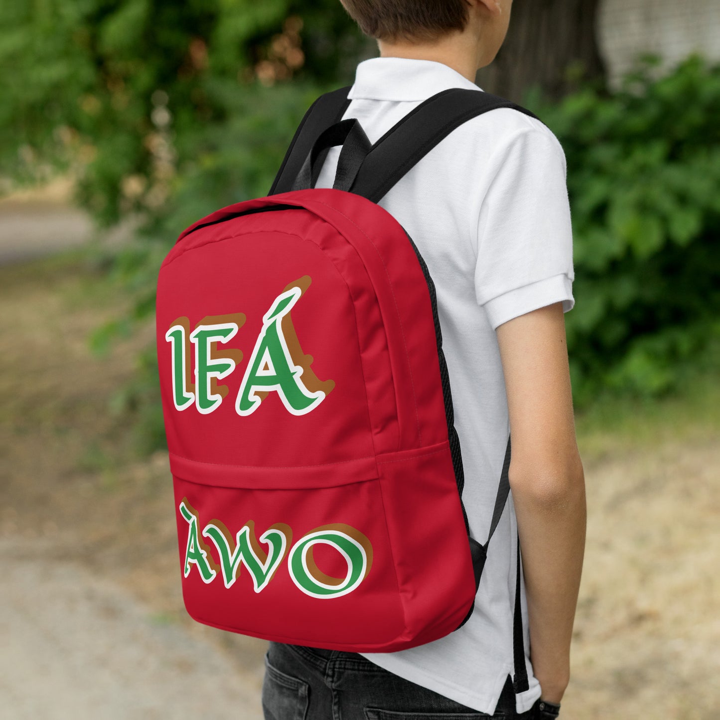 Egbe Apparel IFÁ Awo Isese Red Backpack