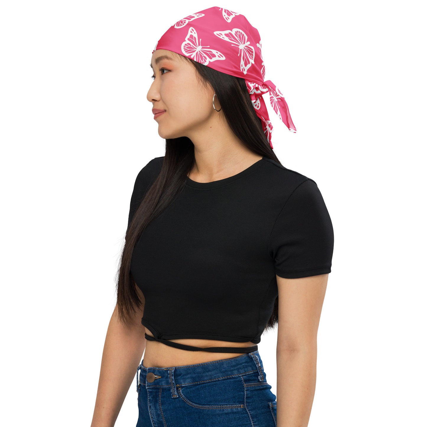 Ascension White bandana Bright Pink