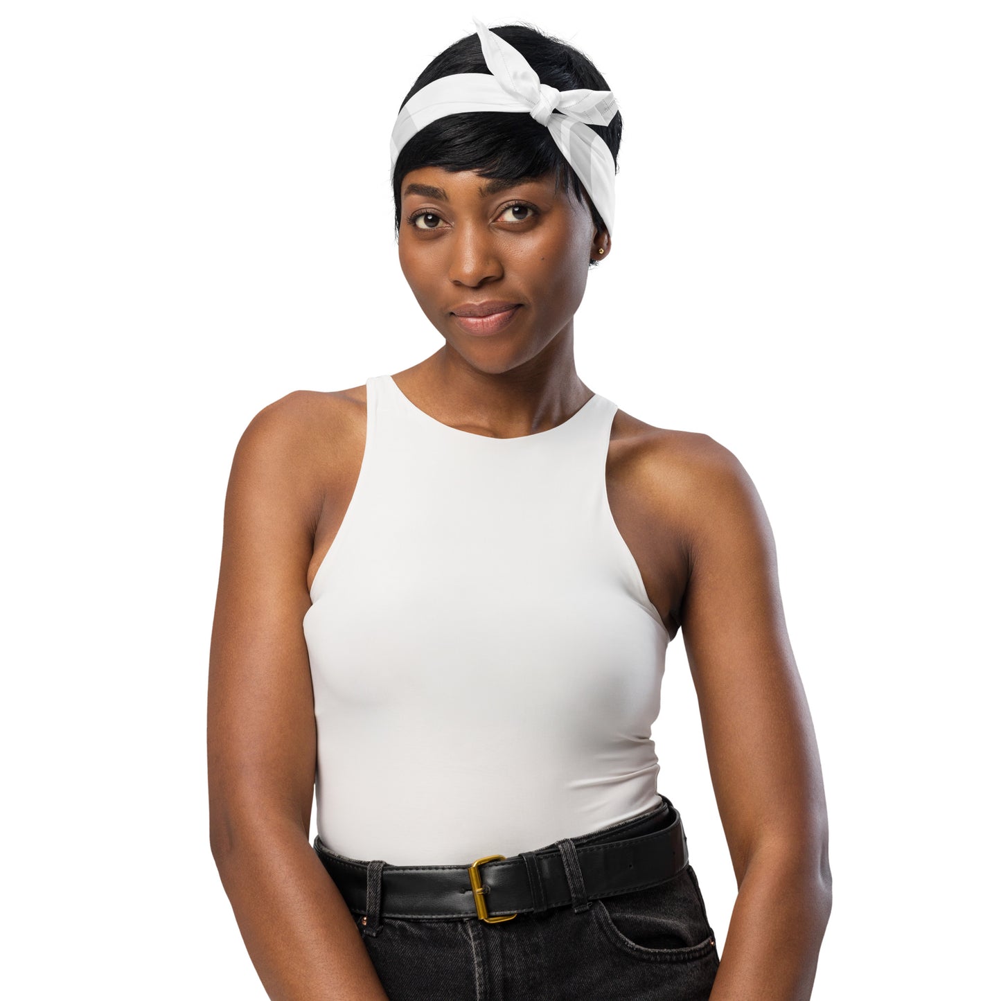 Iyawo Bold Lucumi White bandana