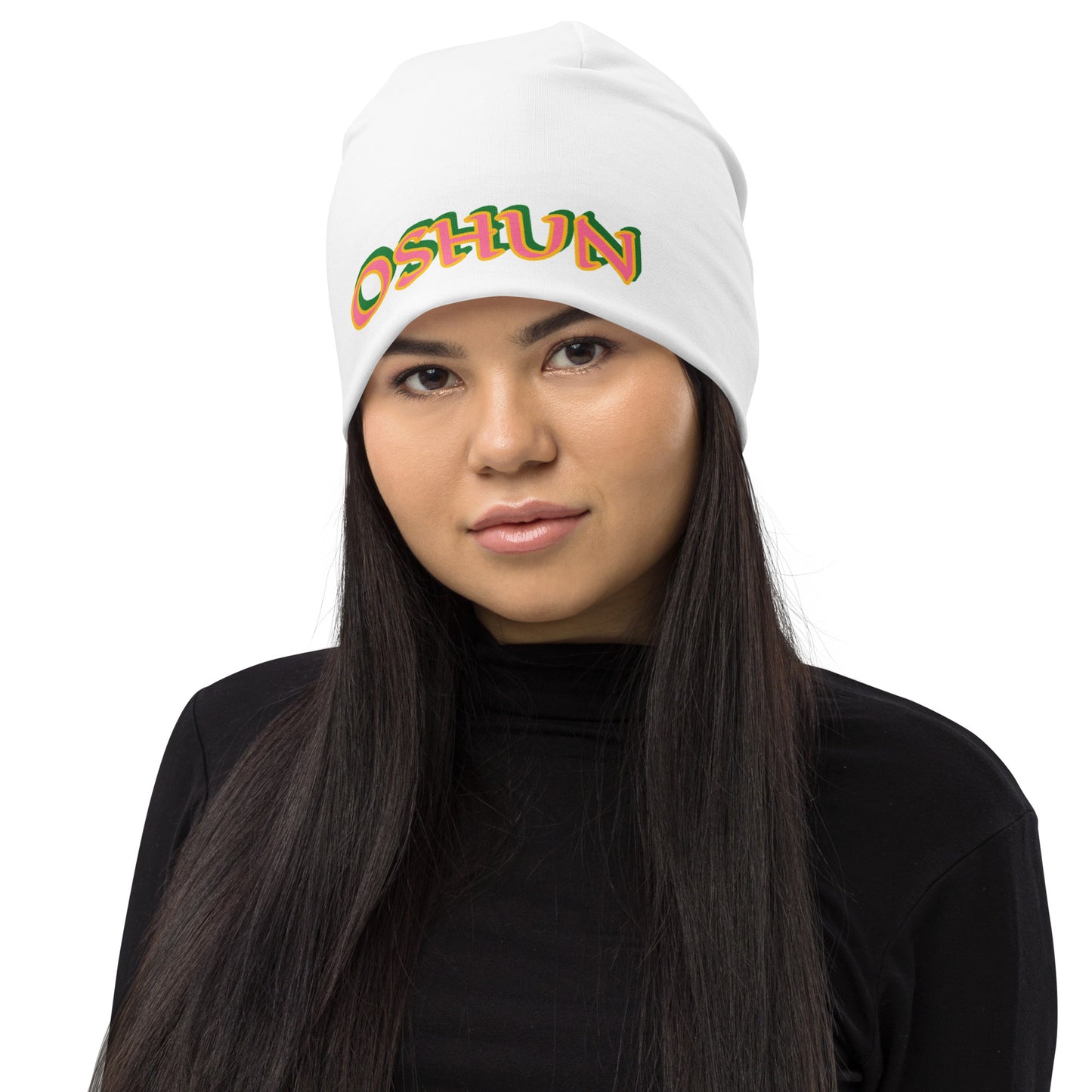 Oshun Ololodi 3 small All-Over Print Beanie