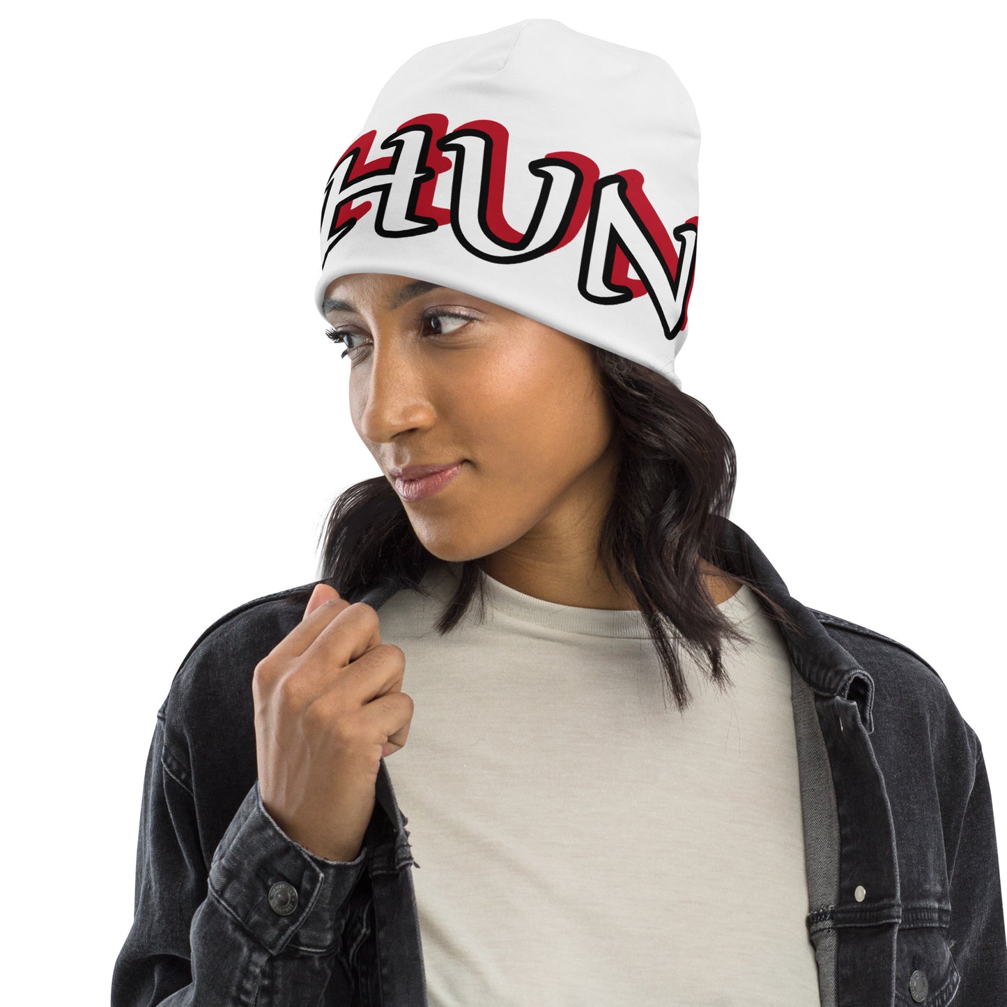 Oshun Aje Funfun 1 All-Over Print Beanie