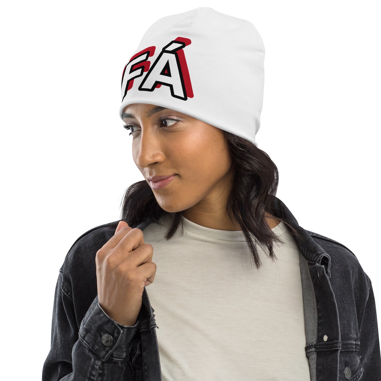 IFÁ Ájé Funfun 2 All-Over Print Beanie