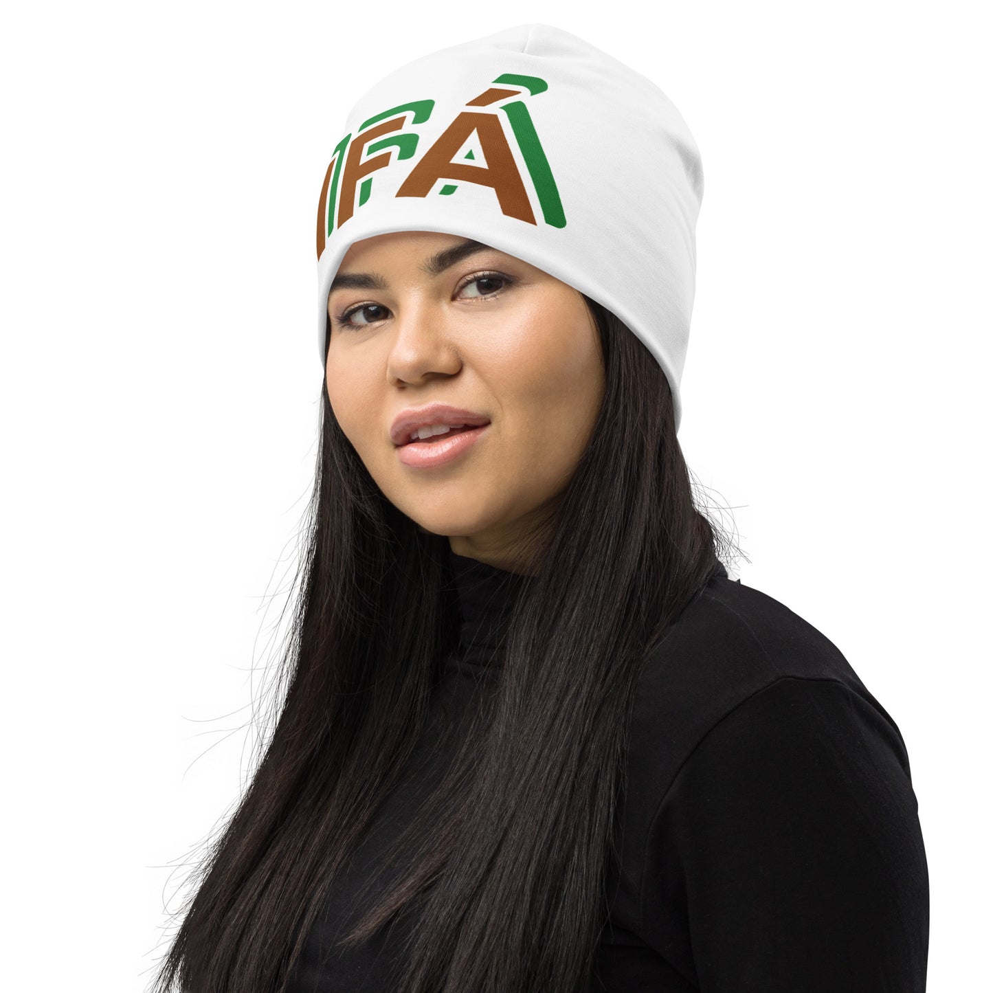IFÁ Isese Reverse All-Over Print Beanie