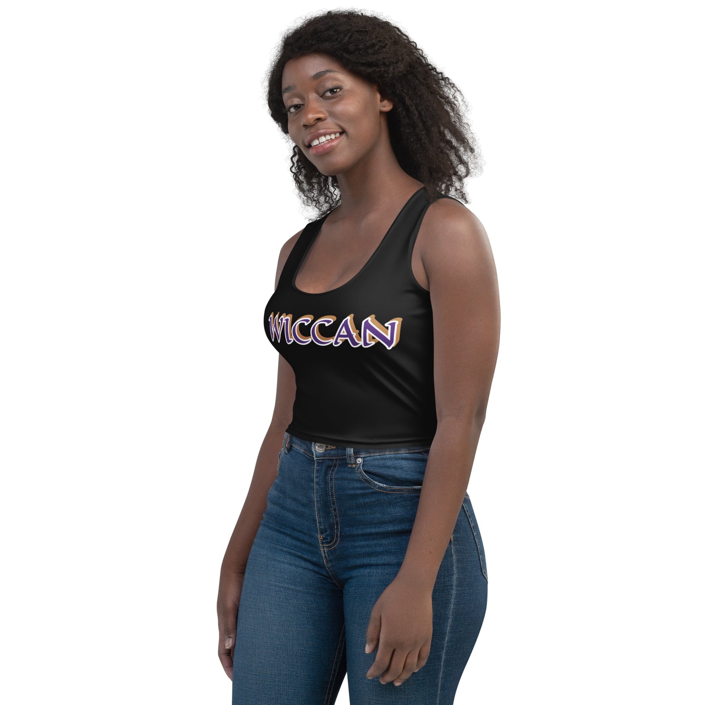 Wiccan 4 Black Crop Top