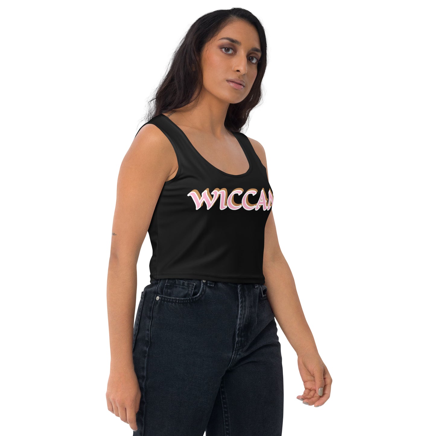 Wiccan Black Crop Top
