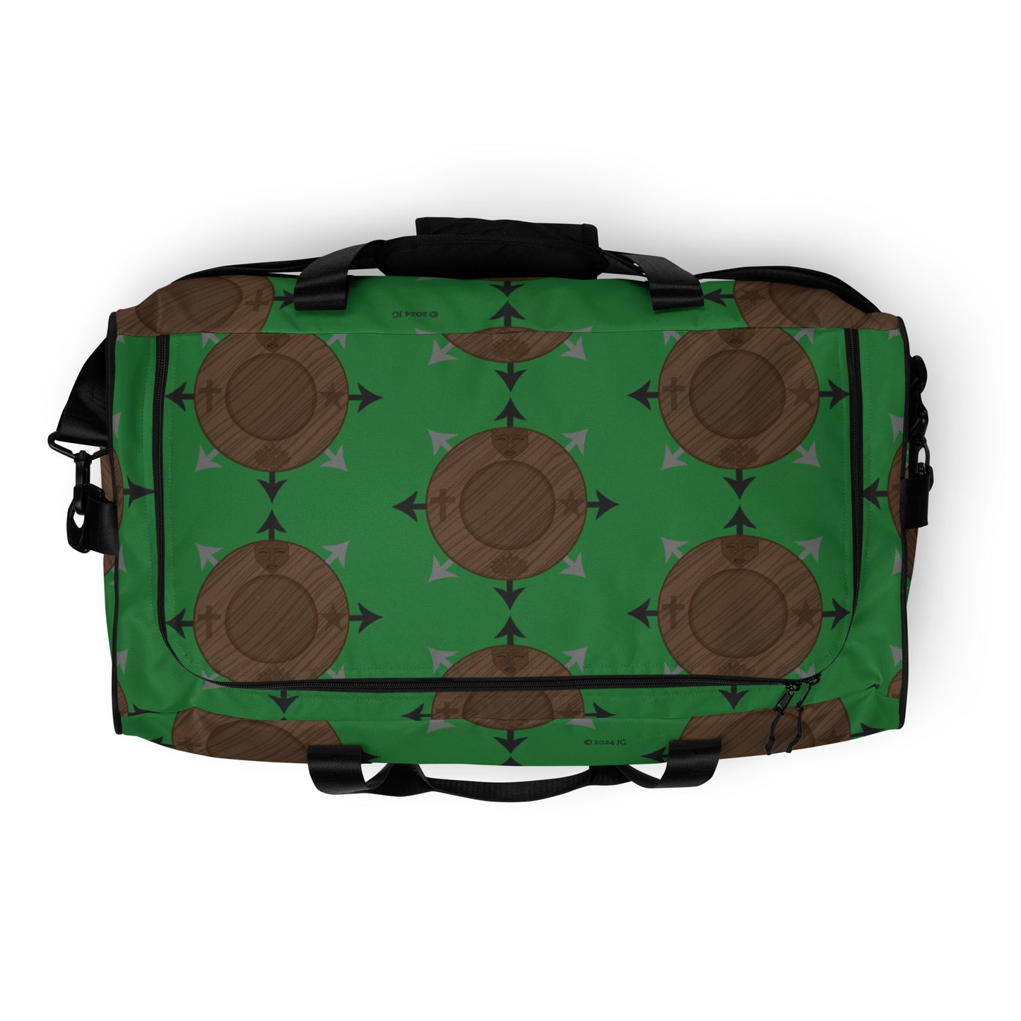 Egbe Ire Awo Green Logo Duffle bag