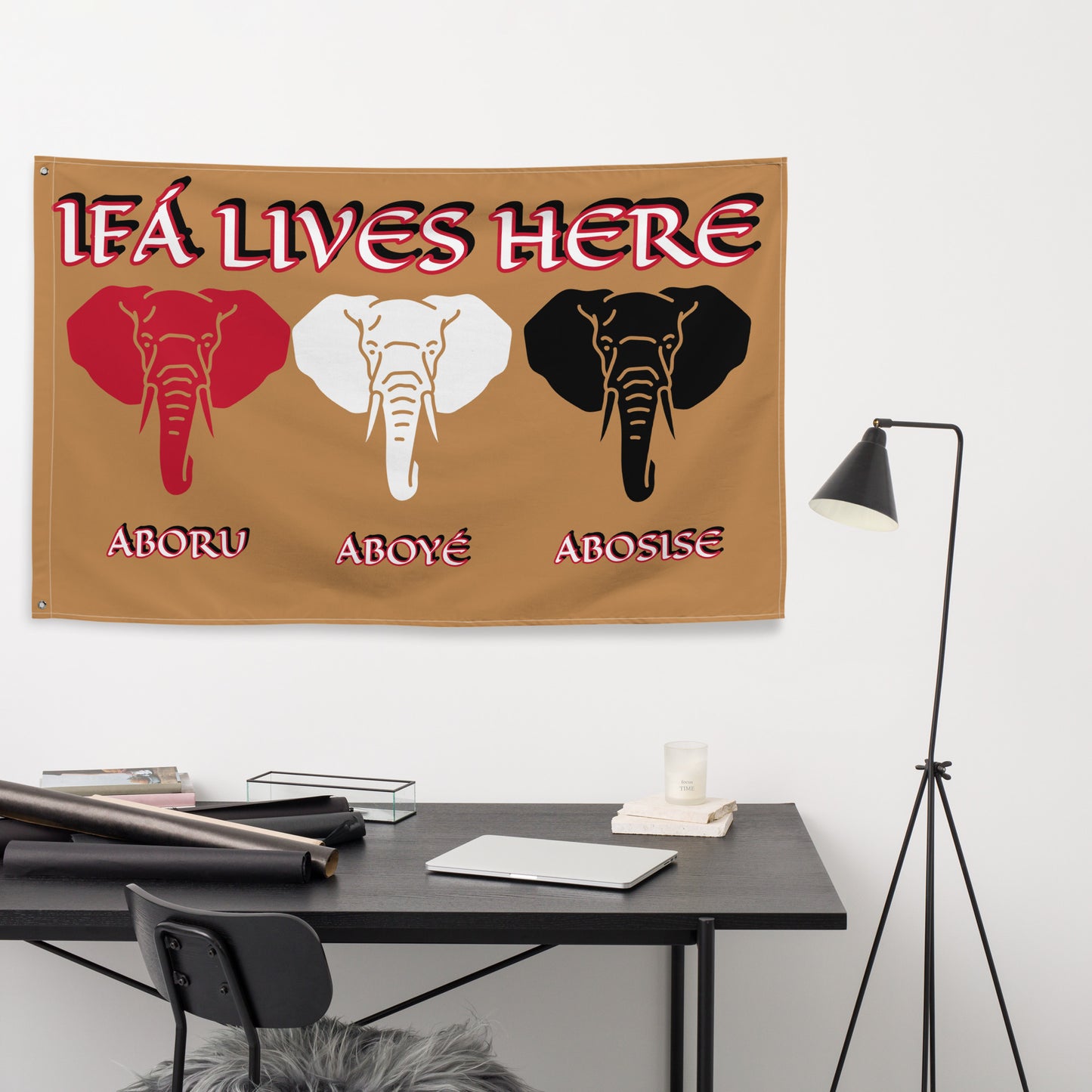 IFÁ lives here Iyaami Gold Banner