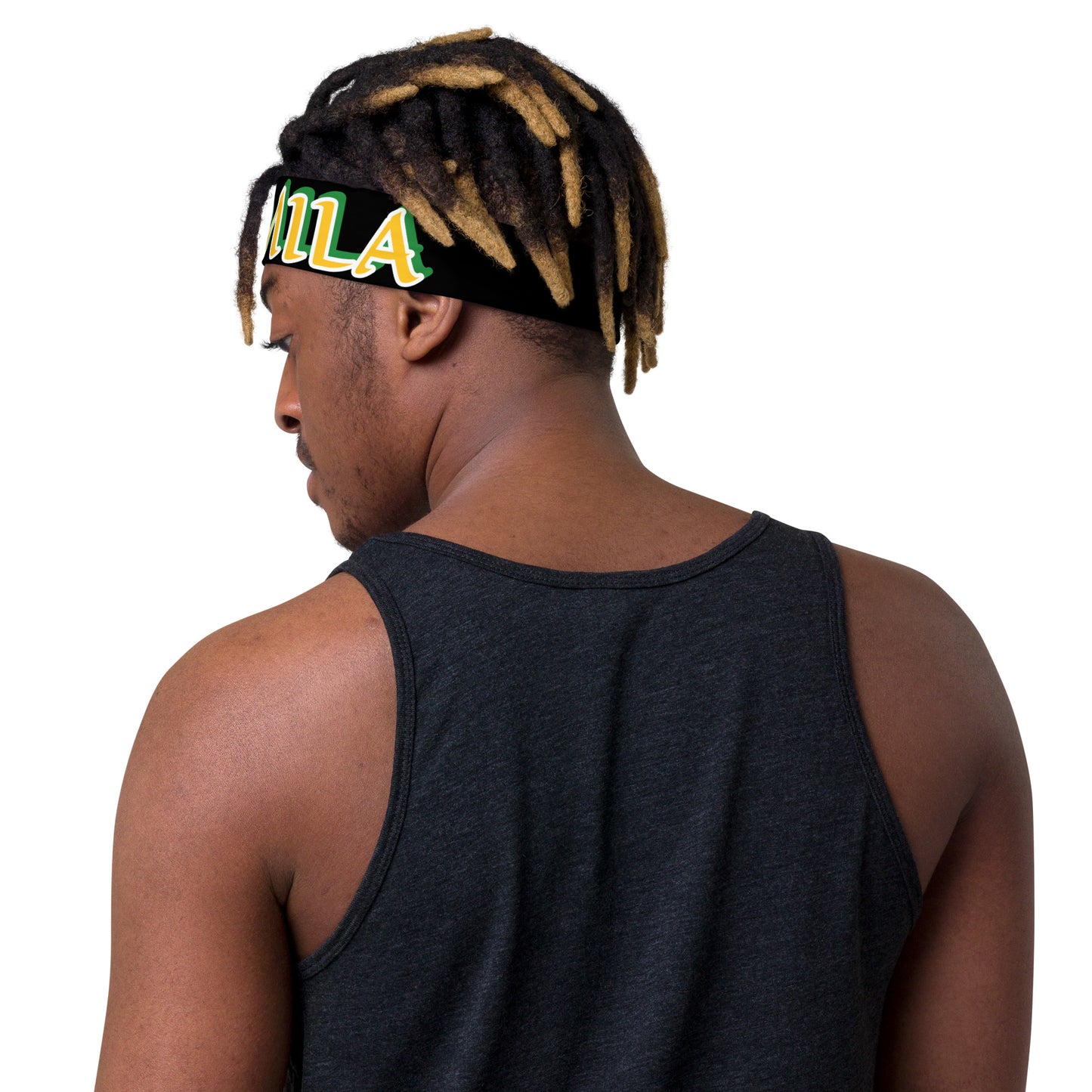 Orunmila Lucumi Reverse Black Headband