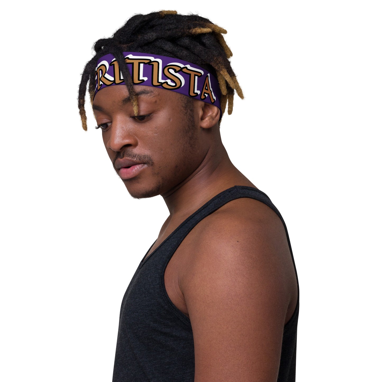 Esperitista Gold/Black Purple Headband