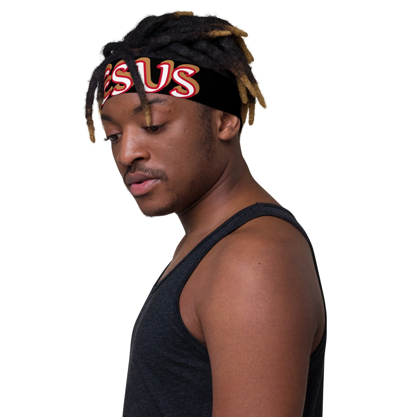 Jesus 1 Black Headband