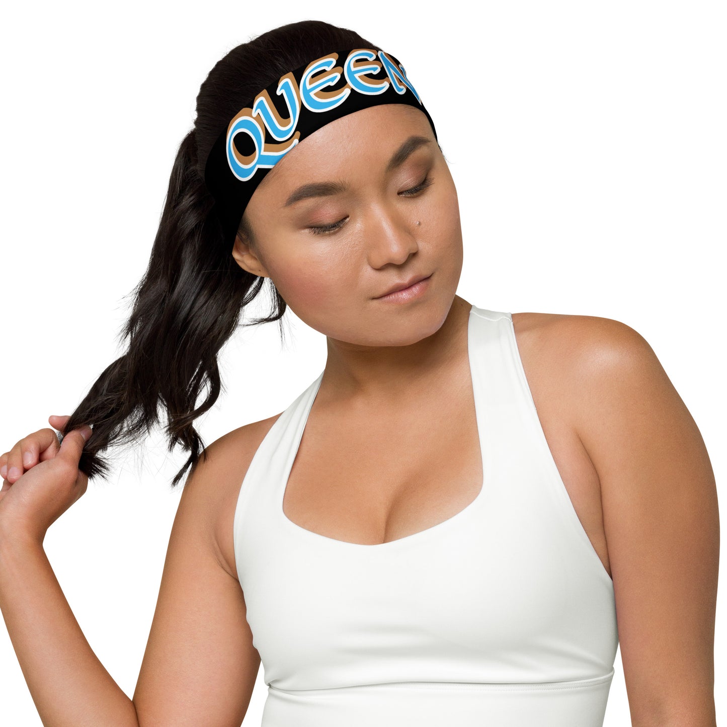 Queen 5 Black Headband