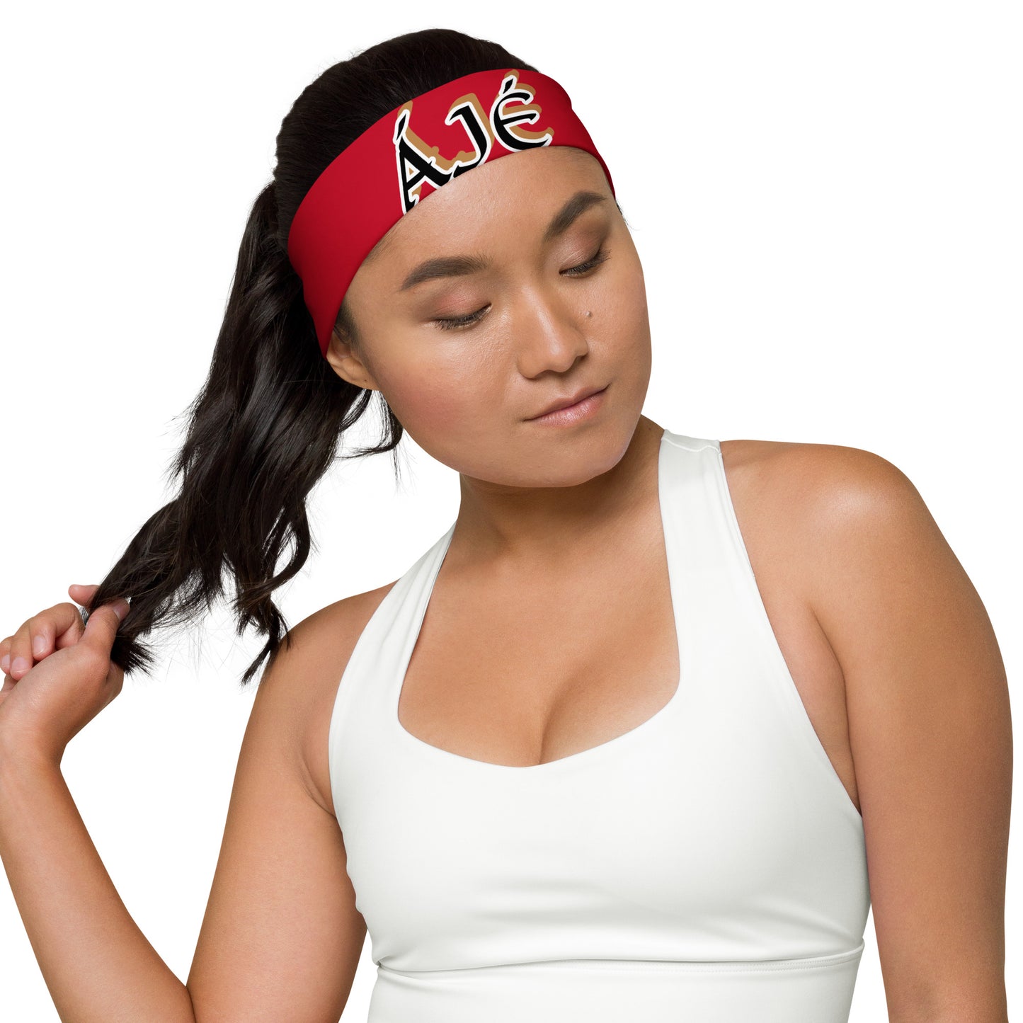 Aje Black/Gold Red Headband