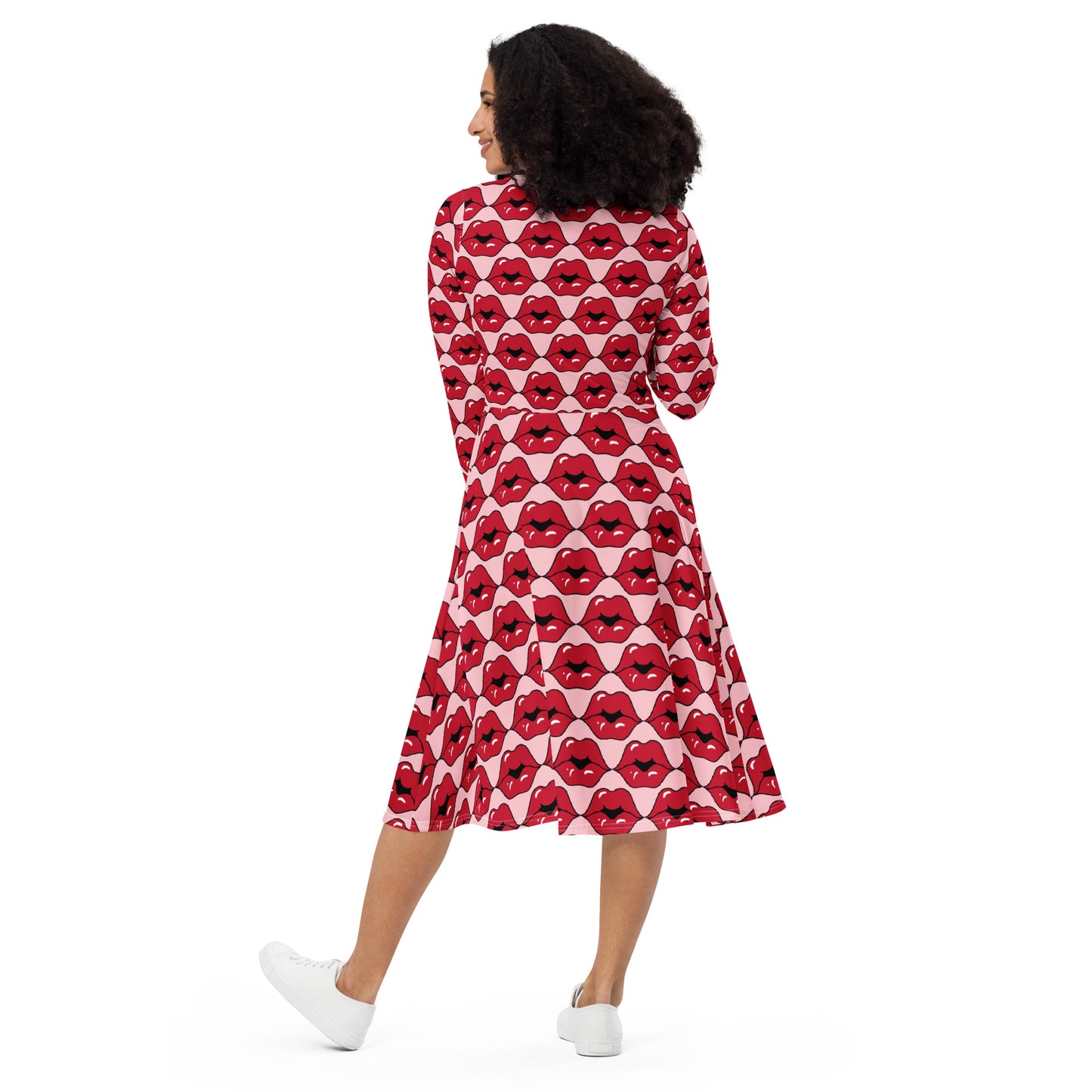 Besos long sleeve midi dress