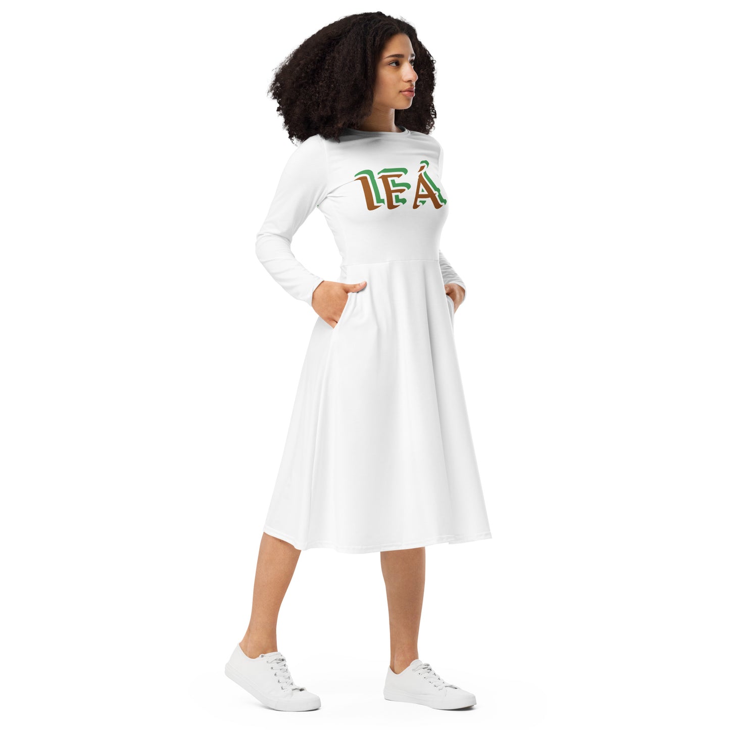 IFÁ Iyanifa Isese Reverse long sleeve midi dress