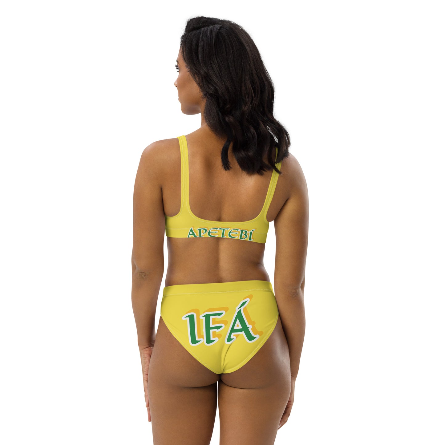 IFÁ Apetebi Lucumi high-waisted bikini Yellow