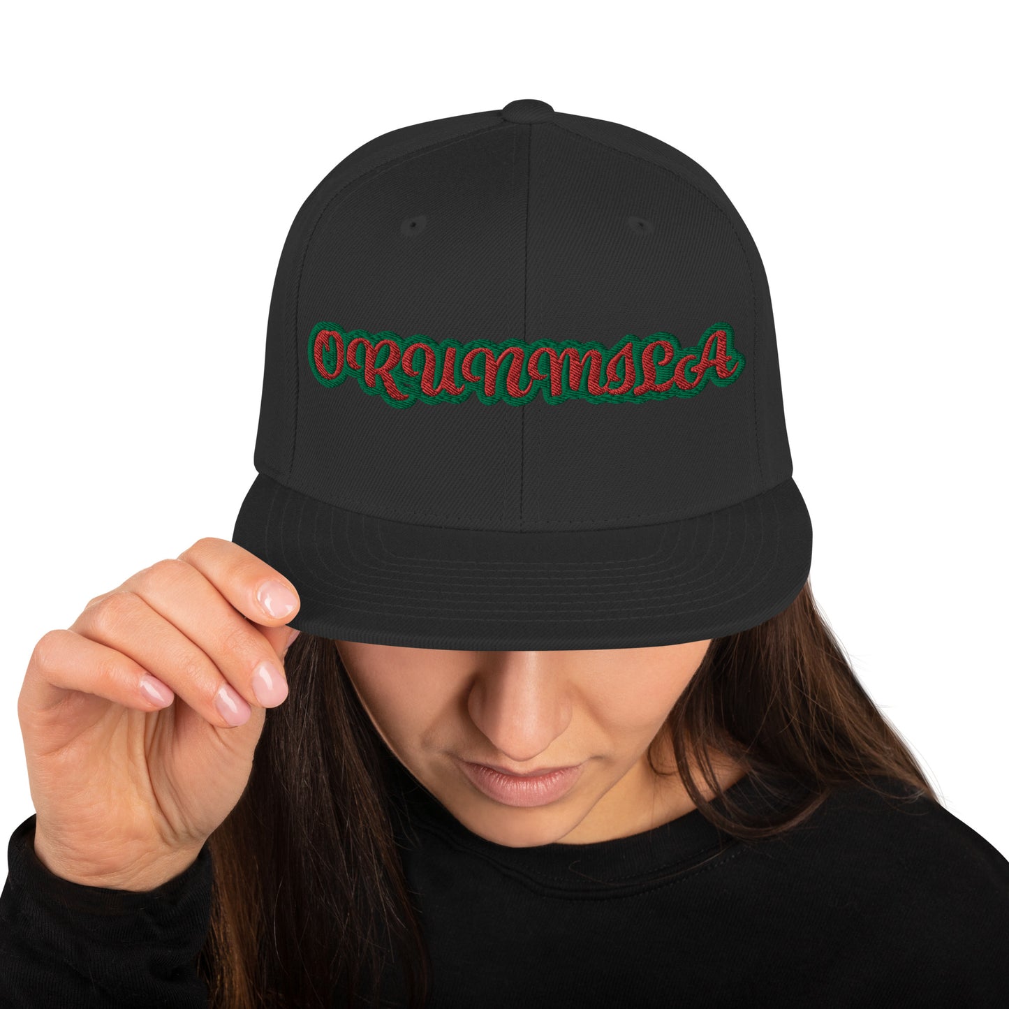ORUNMILA Red/Green Snapback Hat