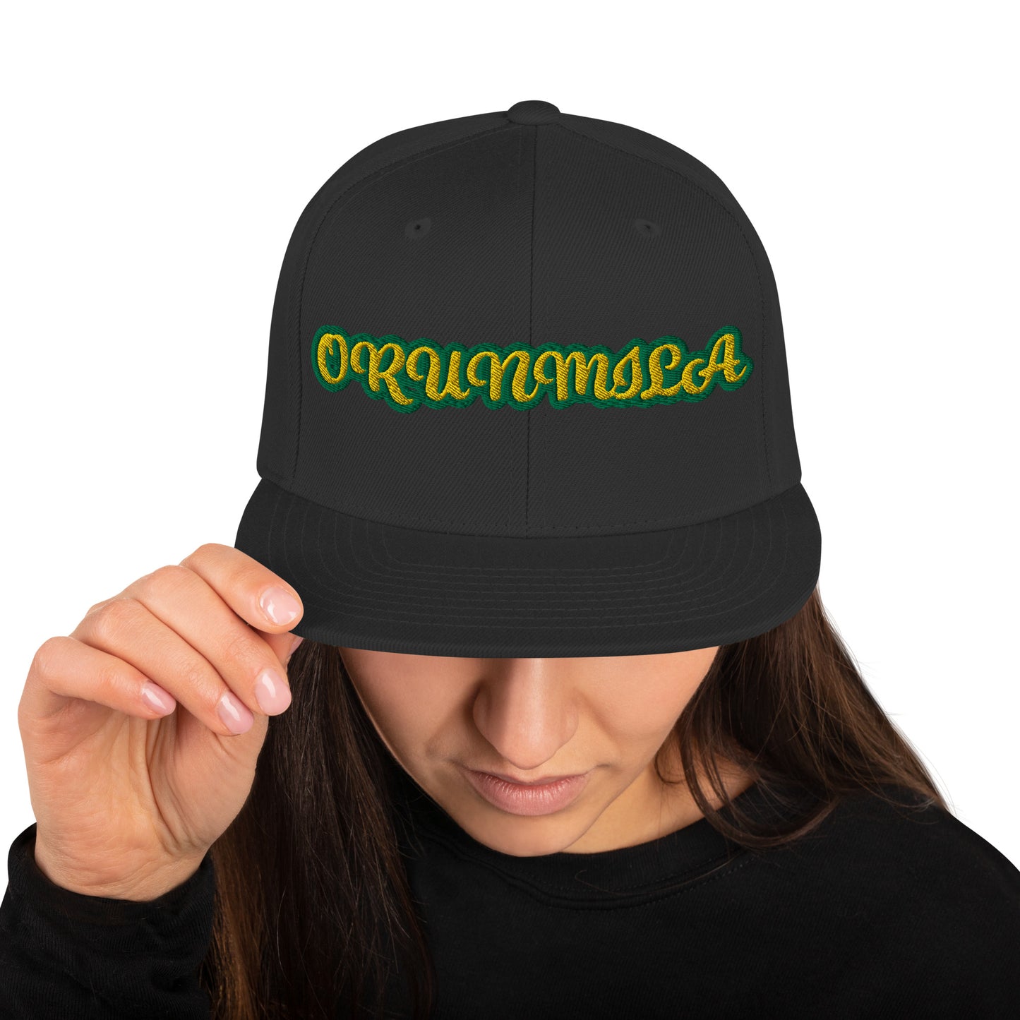 Orunmila Lucumi Reverse Script Snapback Hat