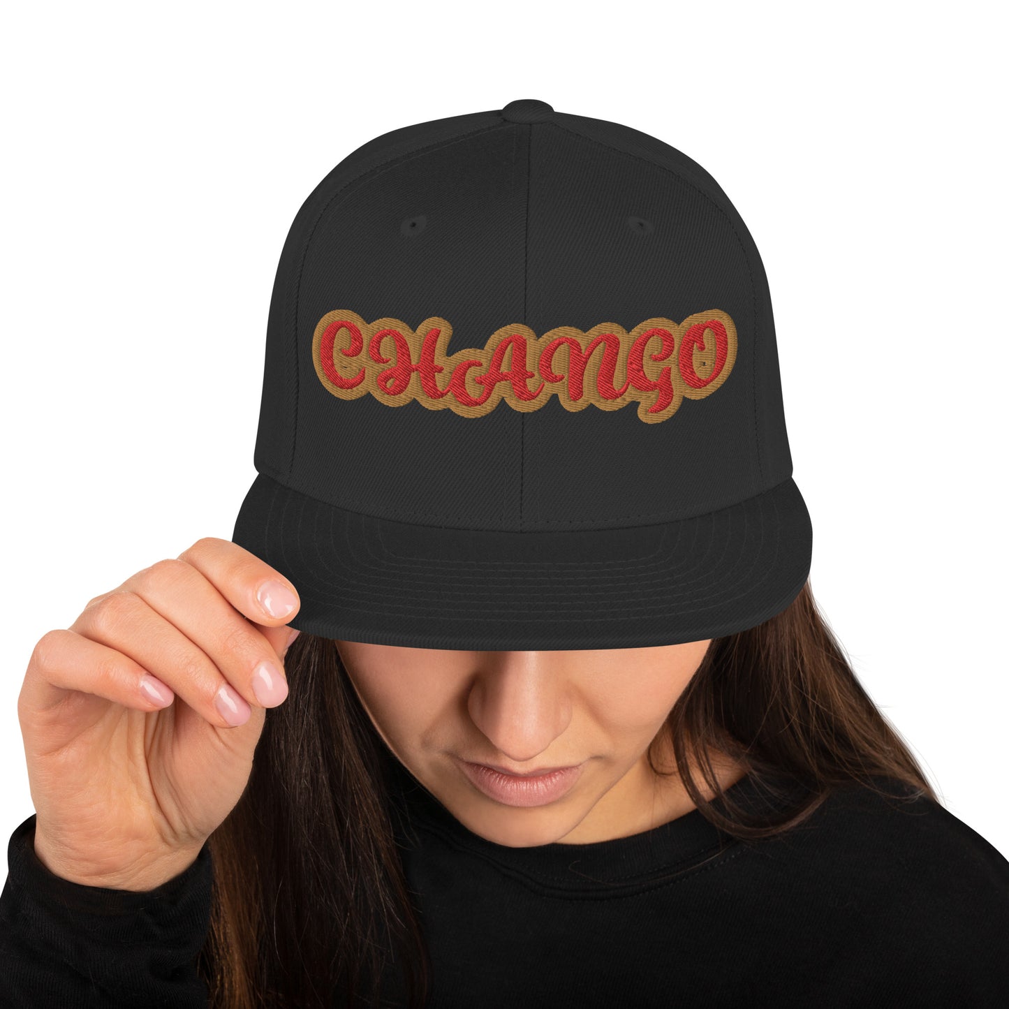 Chango Oro 1 Script Snapback Hat