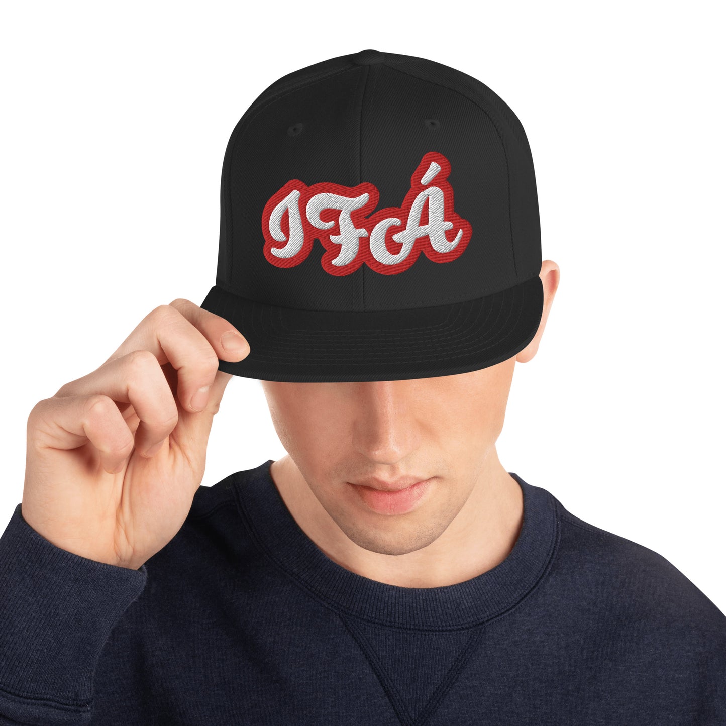 IFÁ Red 5 Script Snapback Hat