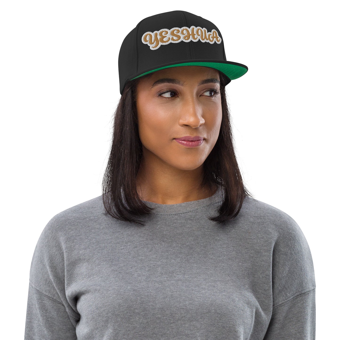Yeshua 1 Reverse Script Snapback hat