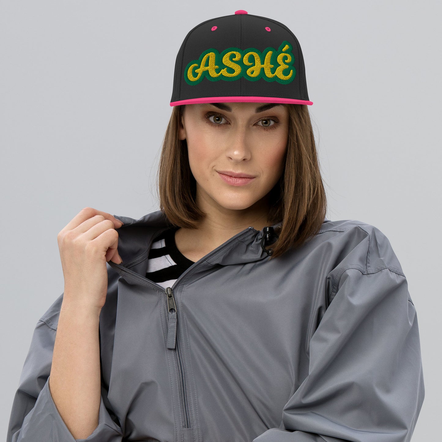 Ashé Lucumi Reverse Script Snapback hat