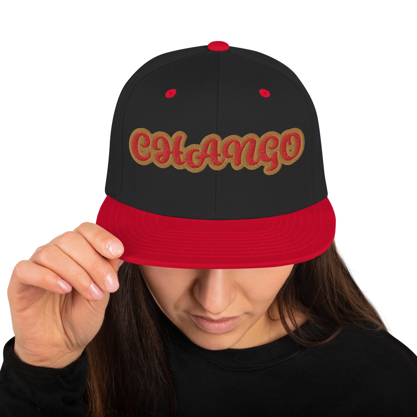 Chango Oro 1 Script Snapback Hat