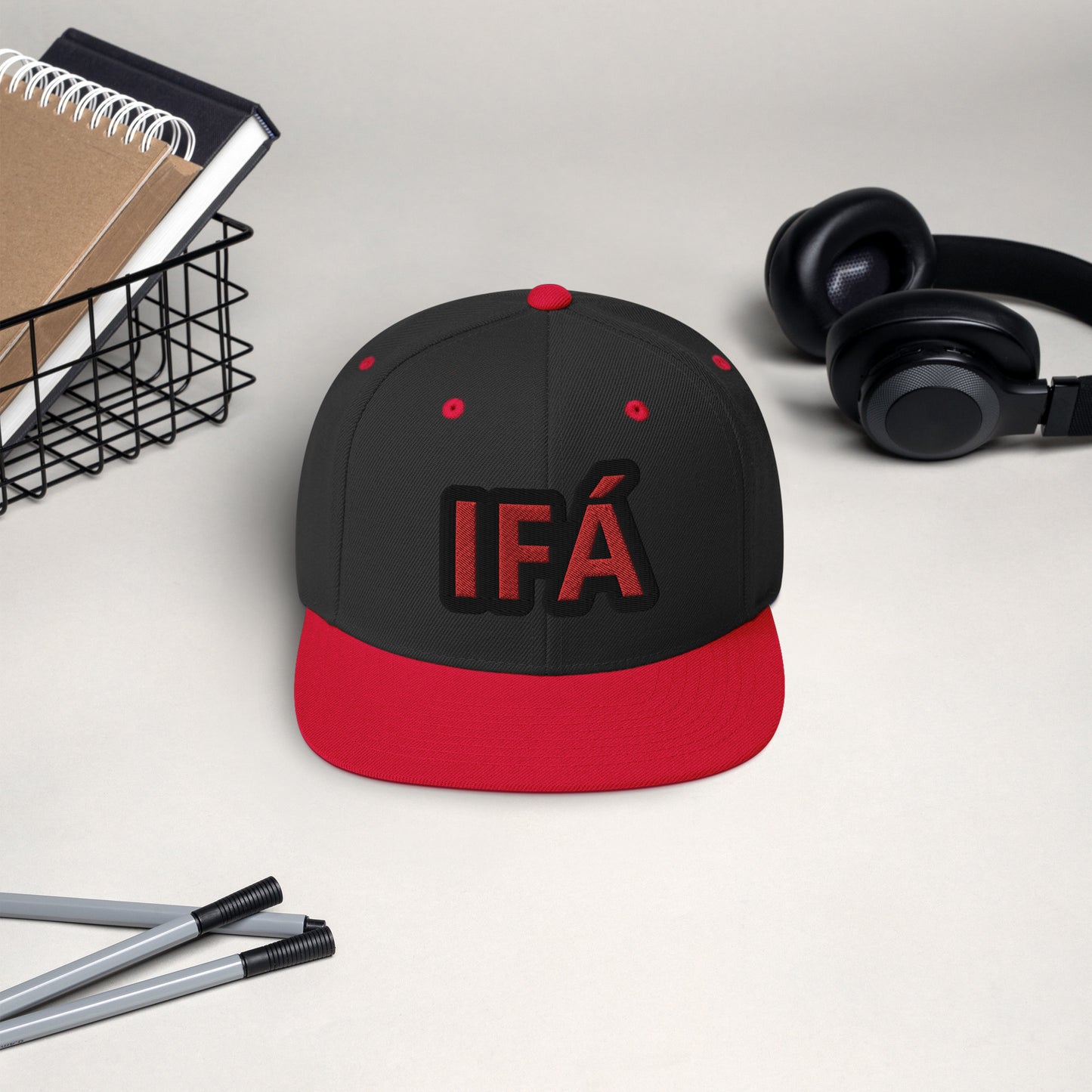 IFÁ Red 3 Snapback Hat