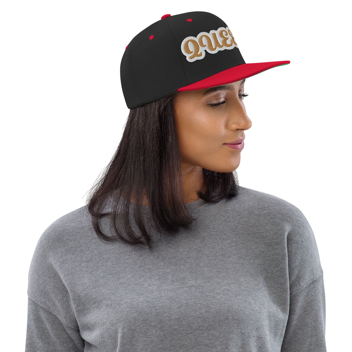 Queen Reverse Script Snapback hat