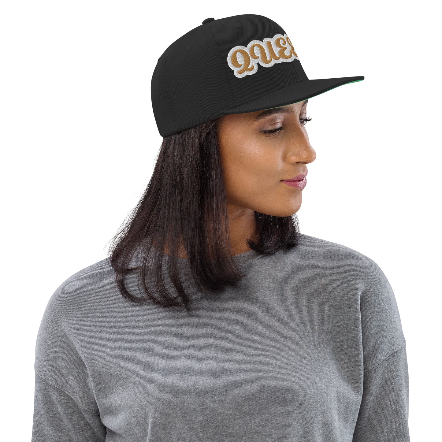 Queen Reverse Script Snapback hat