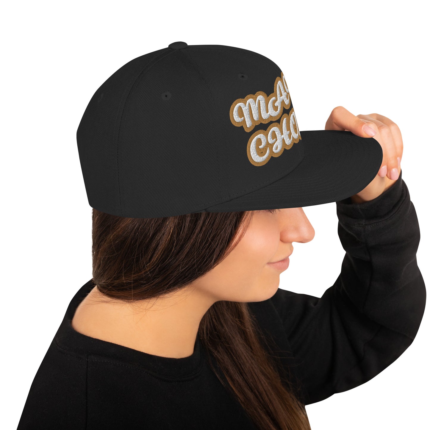 MAMA CHOLA Script Snapback hat