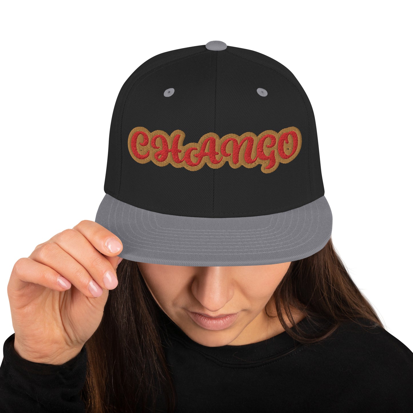 Chango Oro 1 Script Snapback Hat