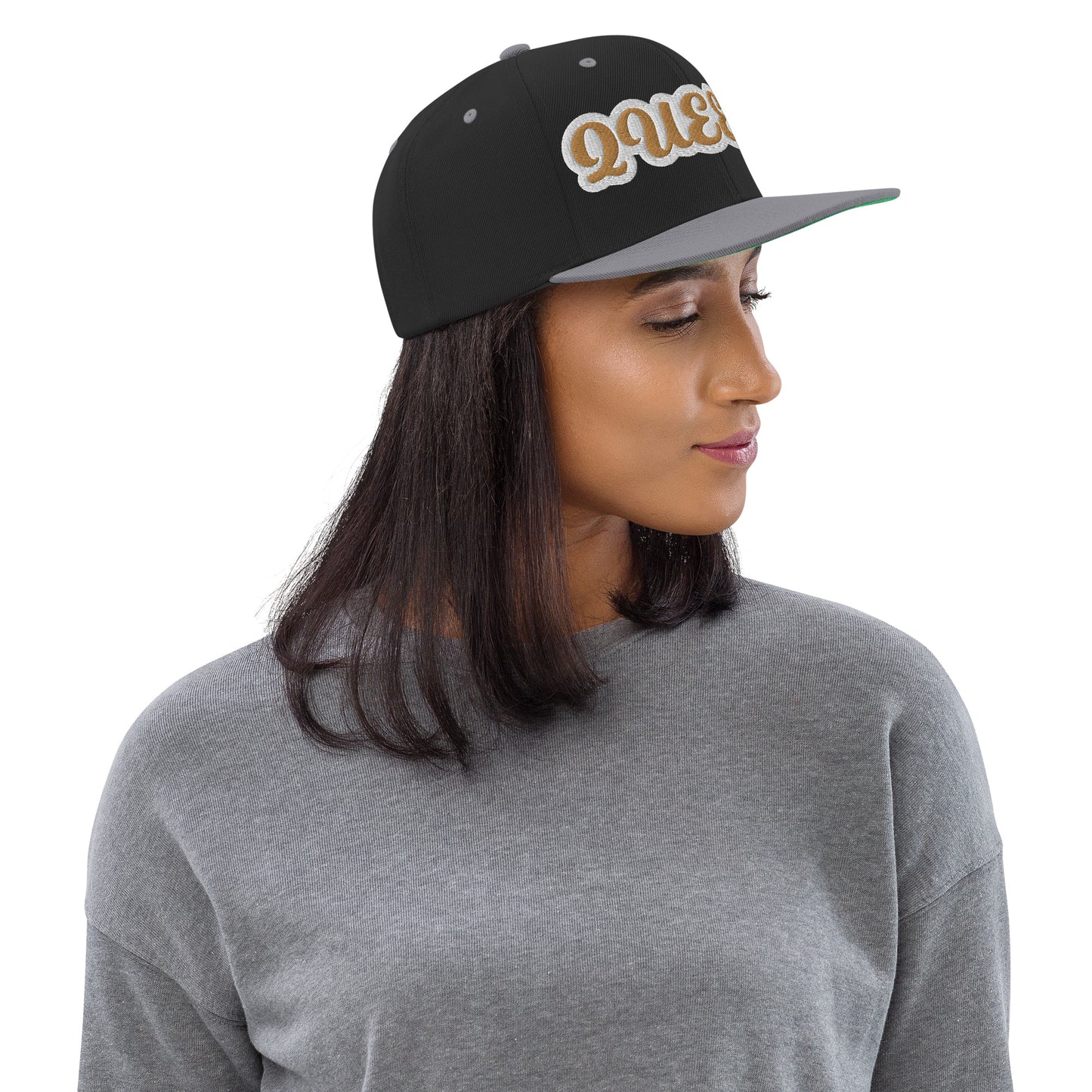 Queen Reverse Script Snapback hat