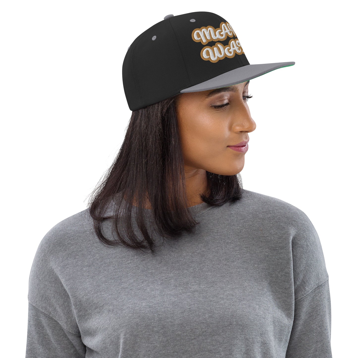 MAMI WATA Script Snapback hat
