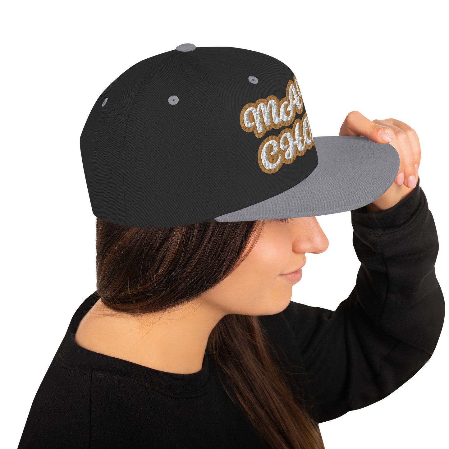 MAMA CHOLA Script Snapback hat