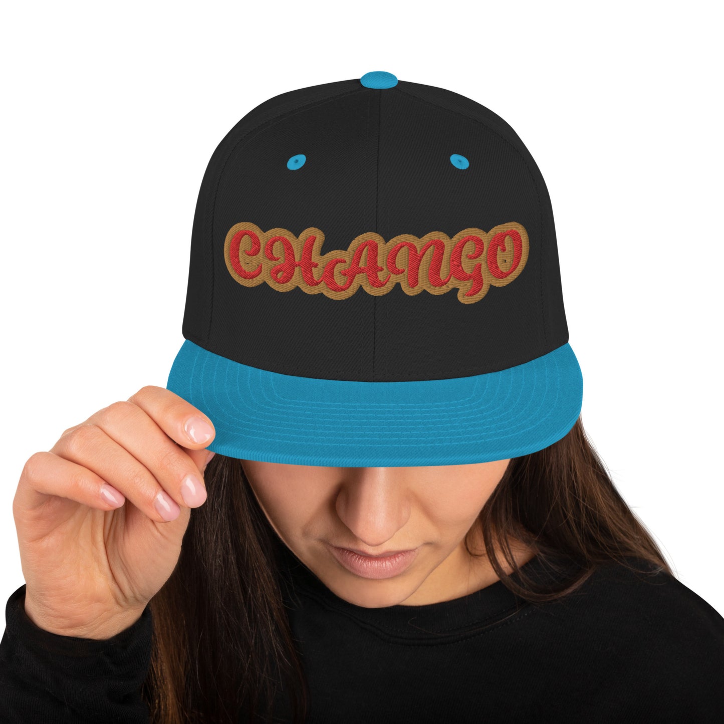 Chango Oro 1 Script Snapback Hat