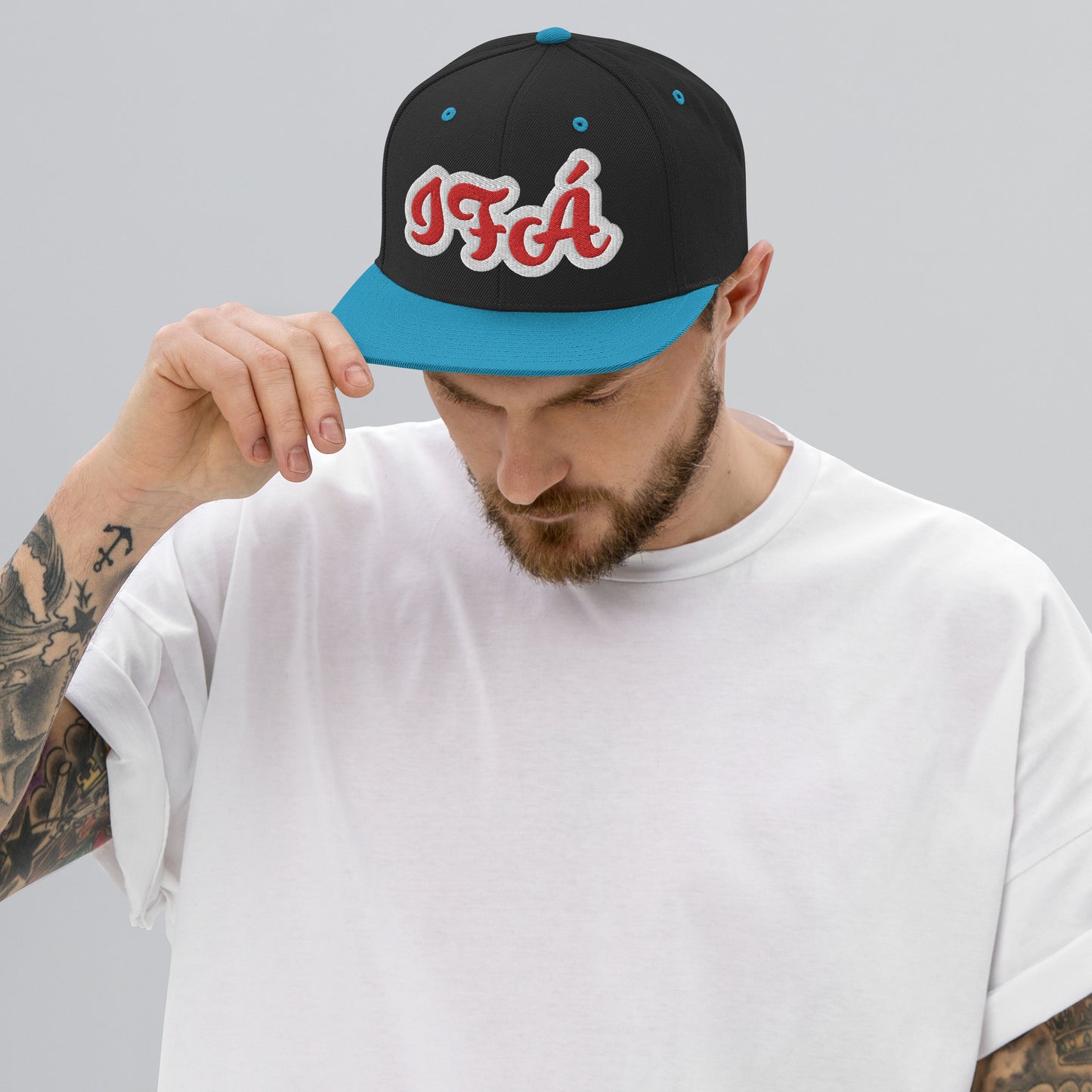 IFÁ Red 2 Script Snapback Hat