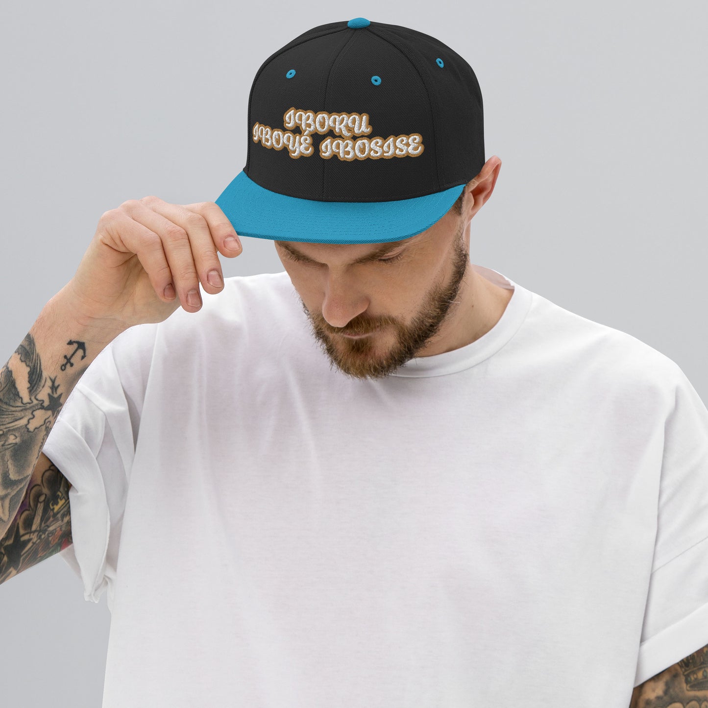 Iboru Lucumi Script Snapback hat
