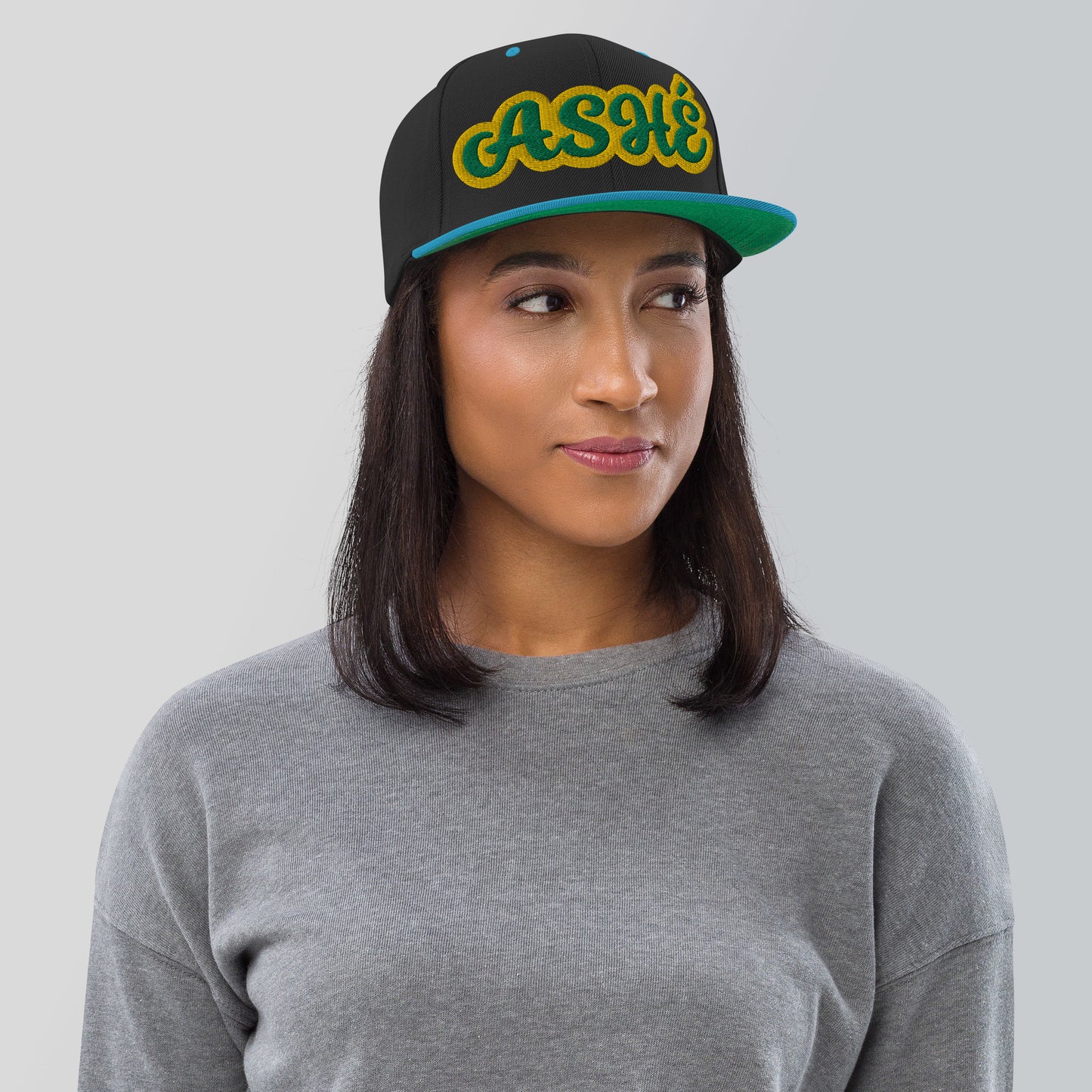 Ashé Lucumi Script Snapback hat
