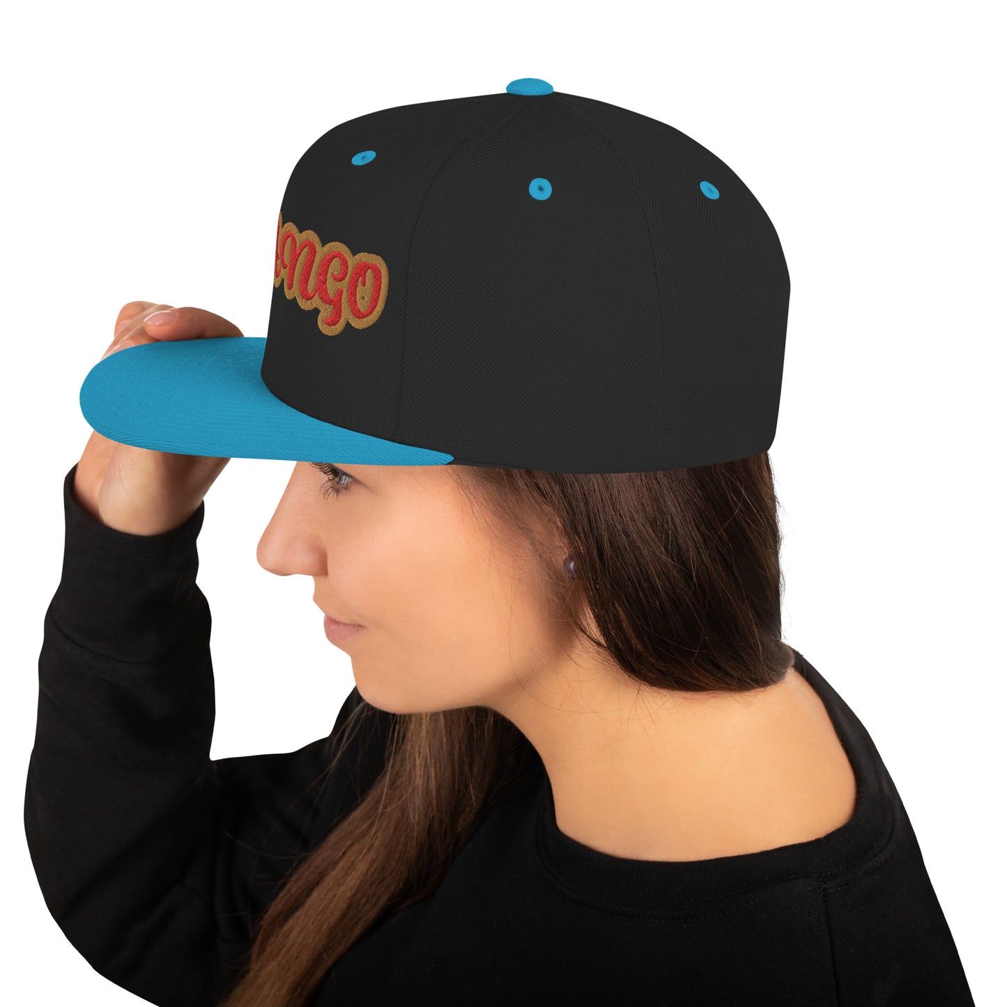 Chango Oro 1 Script Snapback Hat