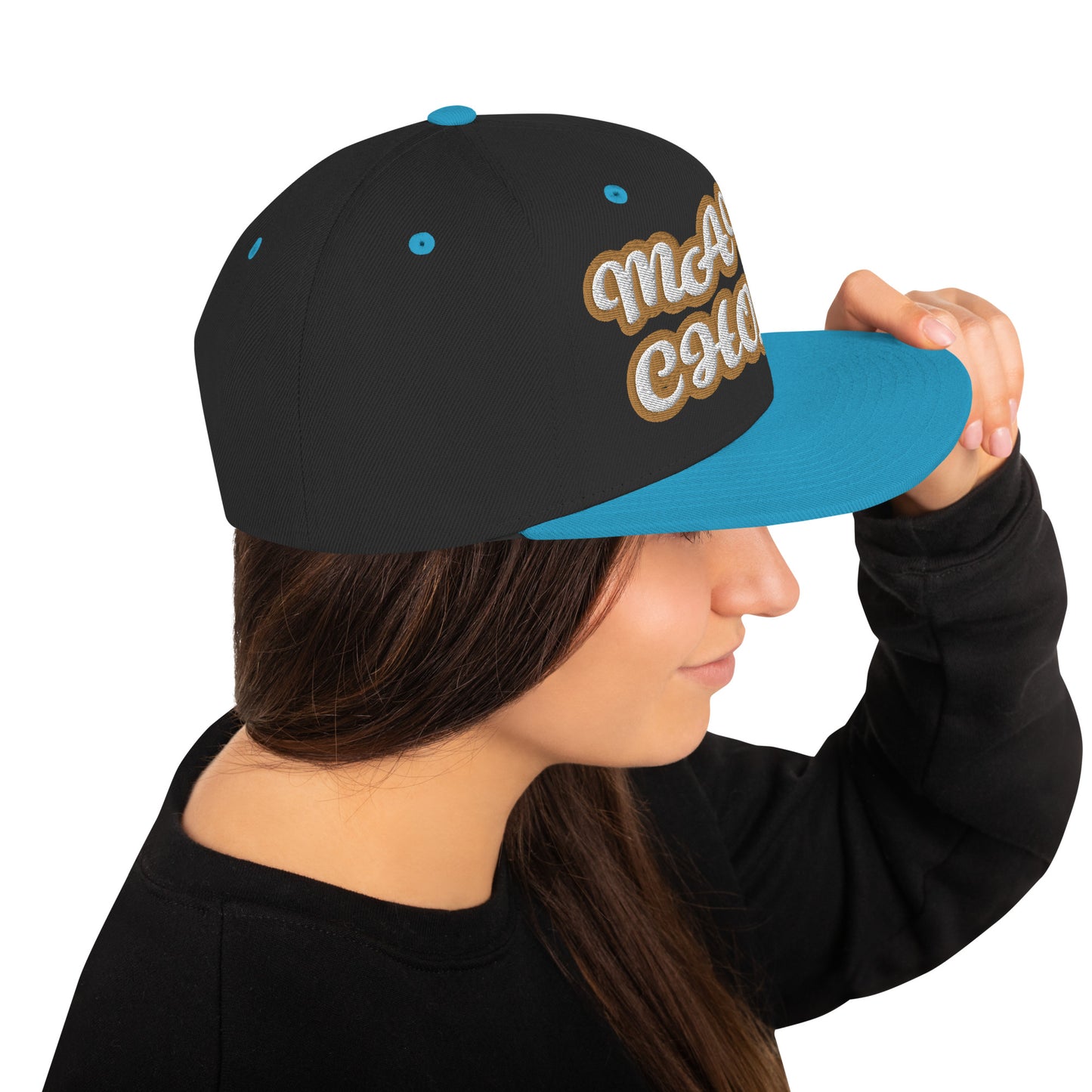 MAMA CHOLA Script Snapback hat
